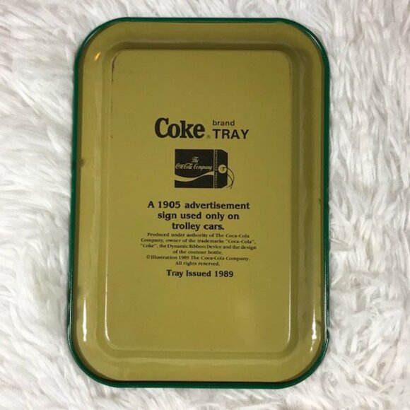 NWOT Set of 2 Vintage Coca-Cola Small Tin Trays - Picture 5 of 10